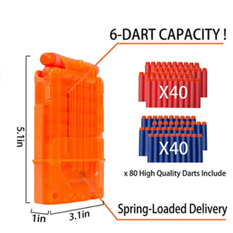 Аксессуары для пистолета Nerf тактическое оборудование зажим пули совместим с