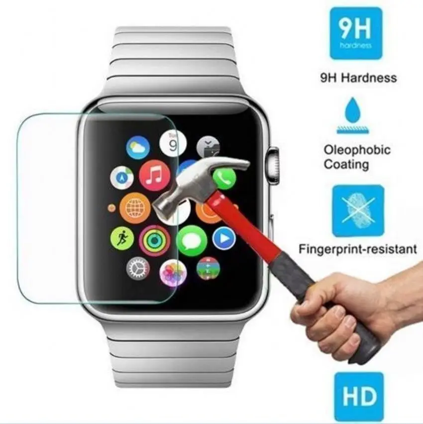 

Clear Tempered Glass for Apple Watch Series 3 2 1 38MM 42MM Screen Protector film for iWatch 4 3 2 1 Transparent Tempered Glass