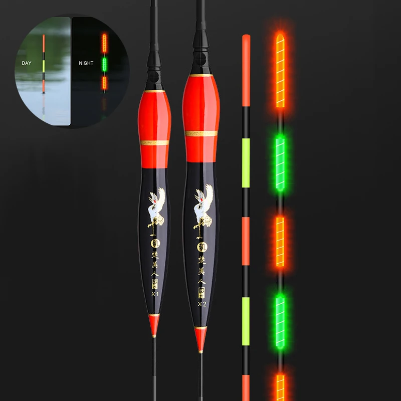 

Newly Electronic Luminous Fish Float Long Vertical Luminous Night Lighting Bobbers for Fishing Outdoor