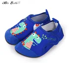 Детская пляжная обувь для плавания, быстросохнущие Нескользящие босоножки с мультяшными животными, обувь для мальчиков и девочек на липучке
