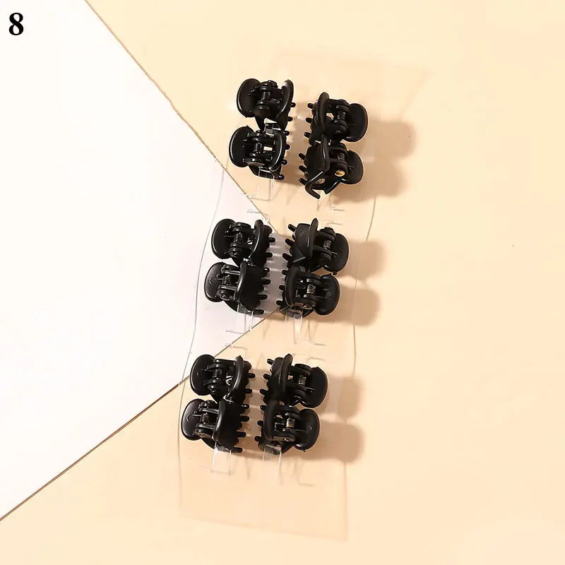 

12pcs/pack Hair Claw Clips for Women Girls Hair Accessories Colorful Plastic Hairpin Kids Hairclip Fashion Gifts DIY Barrettes
