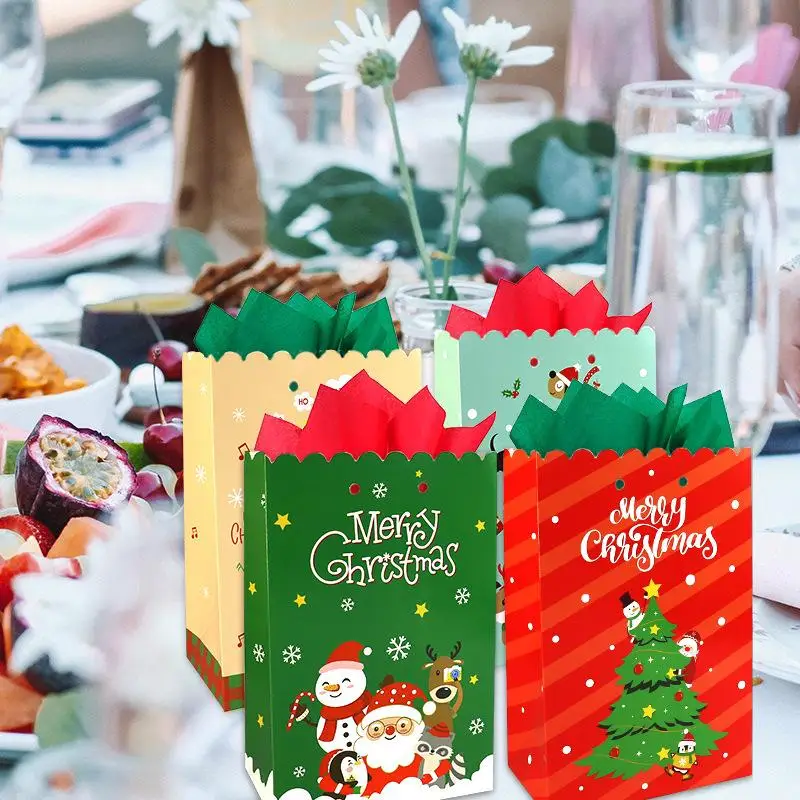 

[Ready Stock ] 12pcs Christmas Gift Box Candy Packing Box Diy Creative Gift Packaging Paper Case