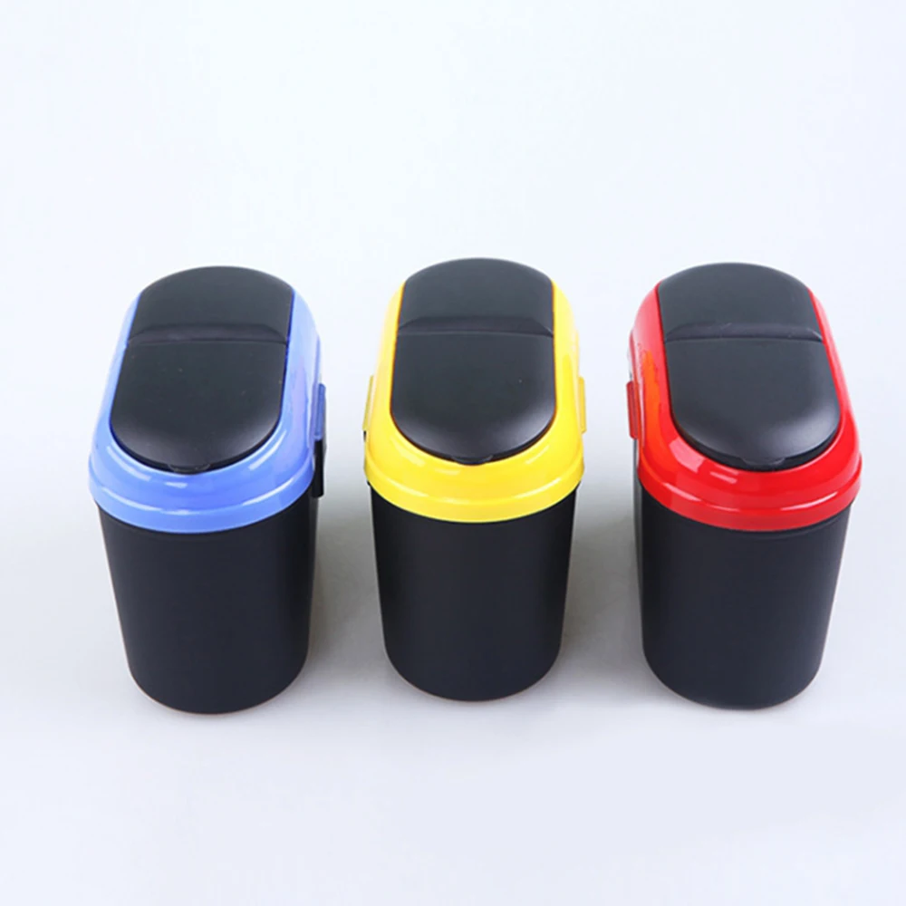 Garbage bag for car Car garbage bin trash can storage box debris bucket Plastic waste Double open container | Автомобили и