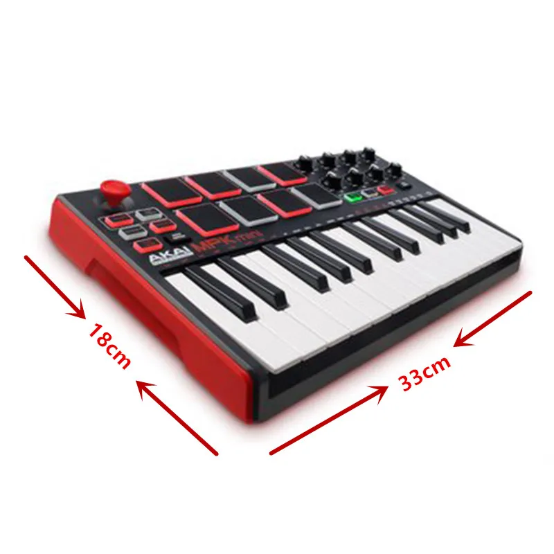 Оригинальный AKAI Профессиональный MPK Mini MK2 MKII 25 ключ ультра портативный USB MIDI