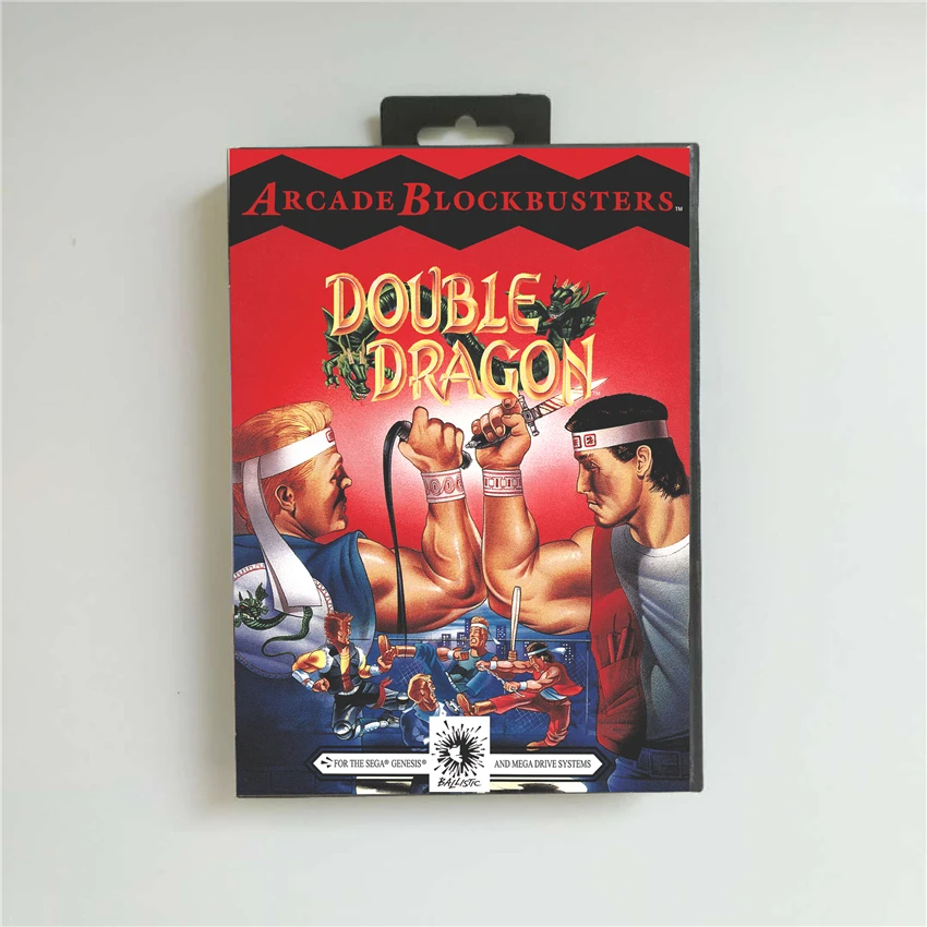 Игровая приставка Double Dragon Крышка США 16 бит MD для Sega Megadrive Genesis|Запасные части| |