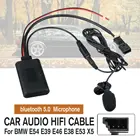 Горячая 12 в автомобильный аудио bluetooth 5,0 HIFI кабель адаптер микрофон для BMW E54 E39 E46 E38 E53 X5