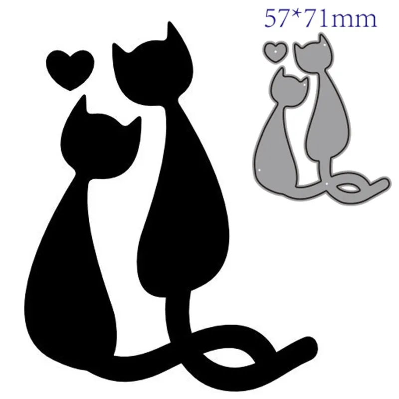 

Металлические Вырубные штампы форма животное кошка украшение для скрапбукинга бумаги ремесло Нож Форма лезвие перфоратор трафареты