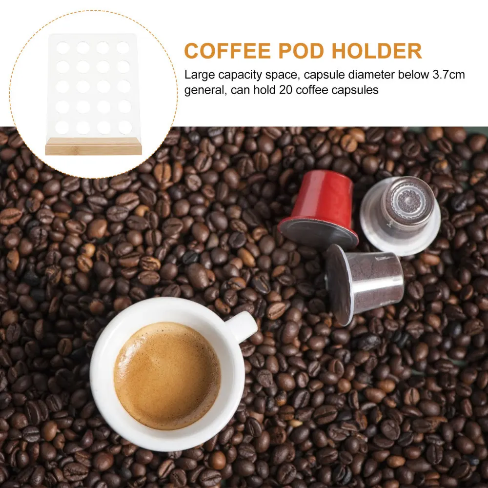 

1Pc Vertical Coffee Capsule Display Rack Creative Coffee Capsule Container