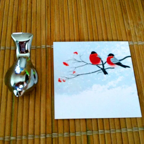 20 шт./лот держатель для карт в виде любимых птиц на свадьбу матовая Серебряная