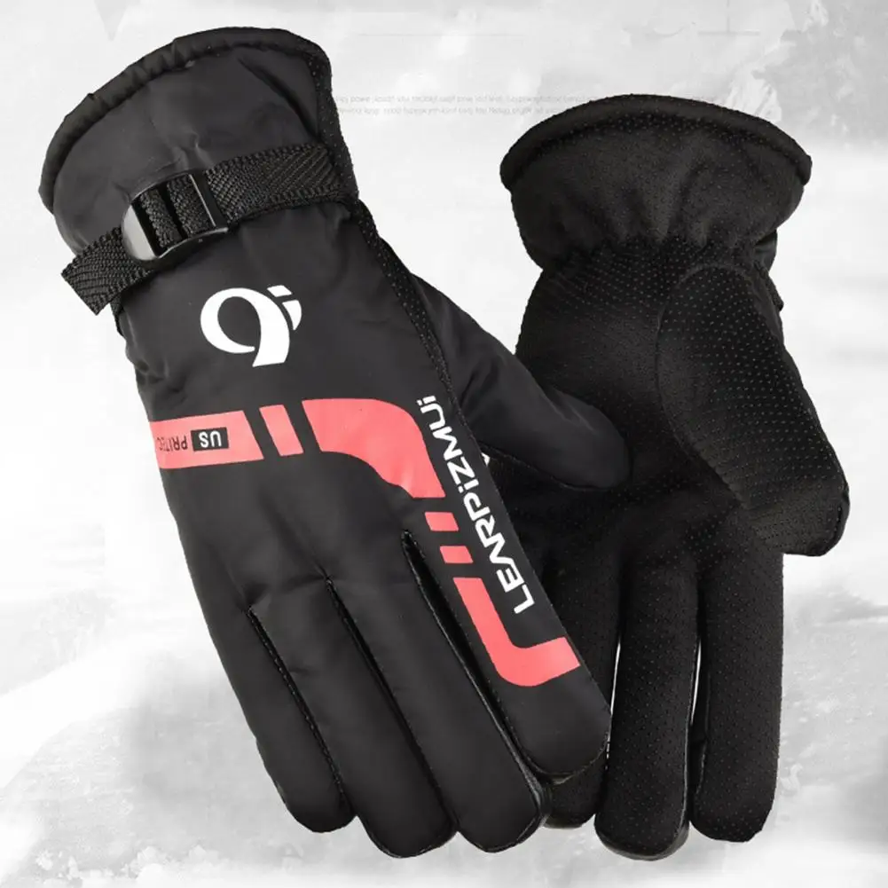 

1 Pair Full Cover Bicycle Gloves Anti-shock Protective Outdoor Sports Fabric Warm Gloves Comfortable Men Skiing Gloves