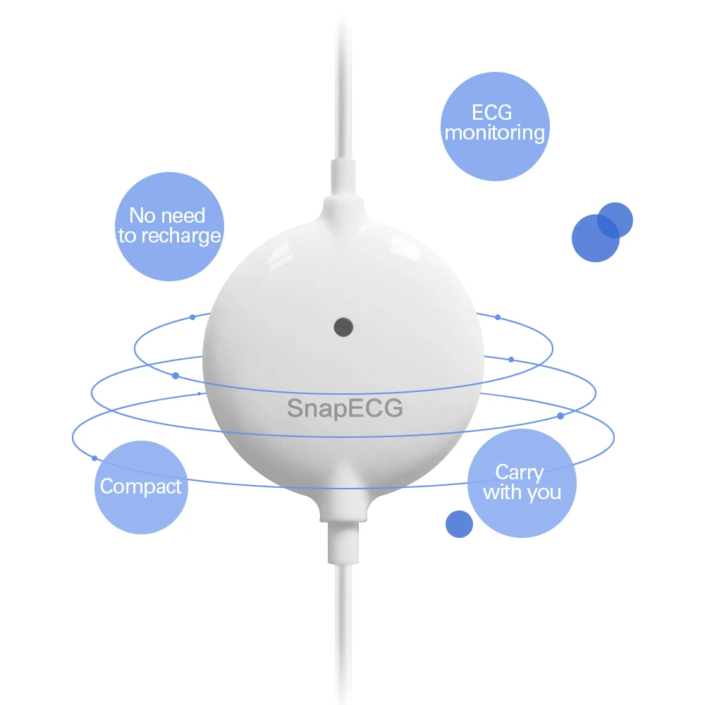 Портативный мини монитор ЭКГ OLIECO в реальном времени электрокардиографический
