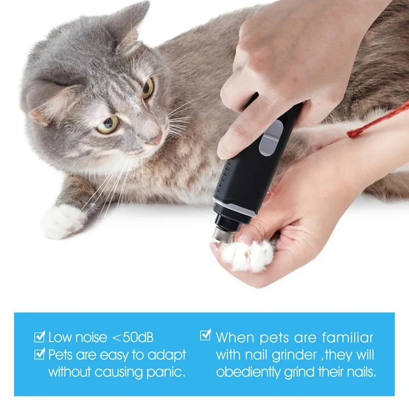 

Pet Cat And Dog USB Rechargeable Electric Nail Polisher P1 (lithium Battery, Capacity 1000mAh) Blue