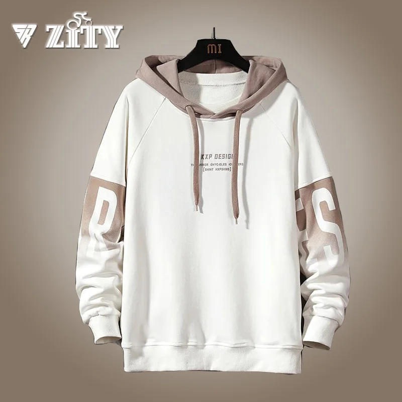 

2020 Autumn Spring Patchwork Hoodies MEN'S Sweatshirts Hip hop Punk Streetwear Casual Pullover