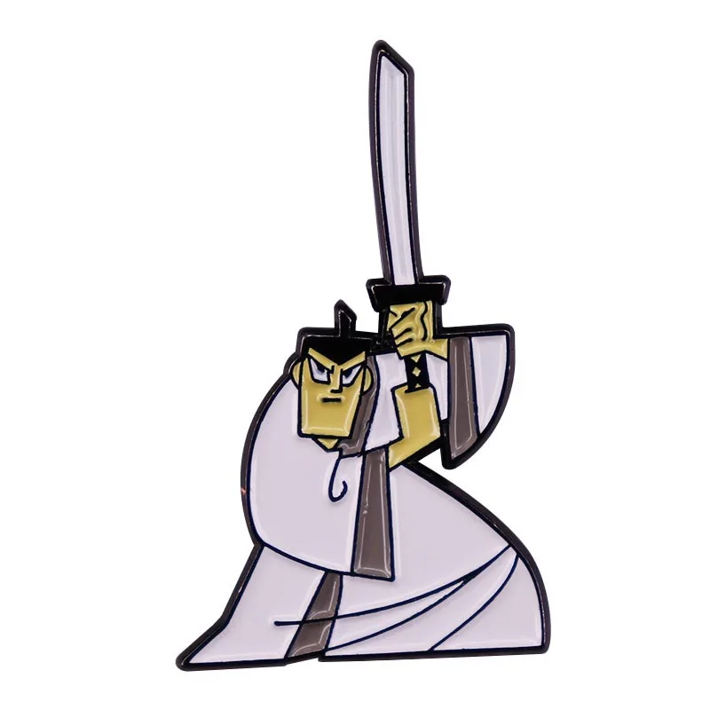 

C1678 забавные булавки samurai, украшение для рюкзака, эмалированные булавки и броши для женщин, Значки для сумок, значок для друзей, детей, для подарка