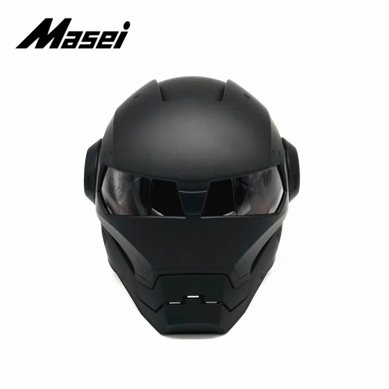 Masei шлем Железного человека moto rcycle половина с открытым лицом шлем-каска cross