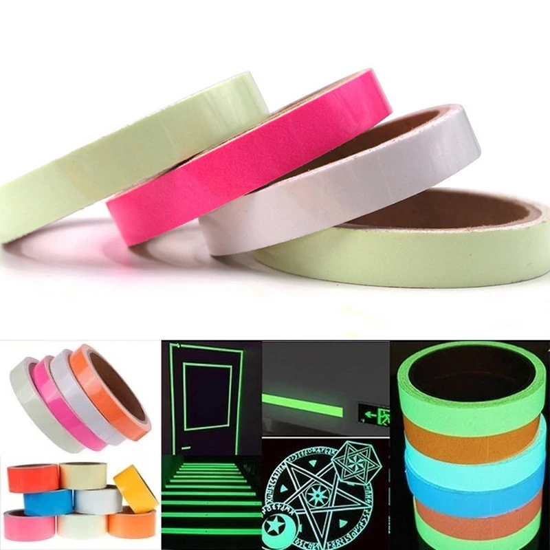 

Luminous Tape Fluorescent Night Self-adhesive Glow In Dark Safety Film Sticker Safety Security Stage Decor Home Decoration