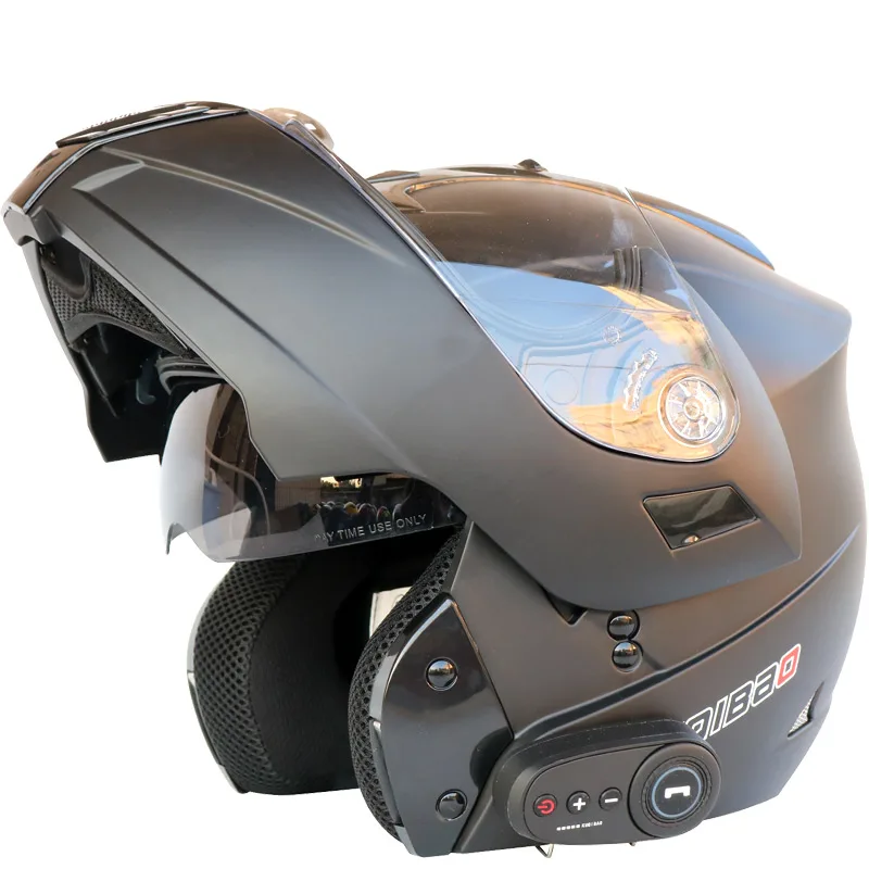 Мотоциклетный шлем мотоциклетный bluetooth электромобиль 1200 мАч Срок службы