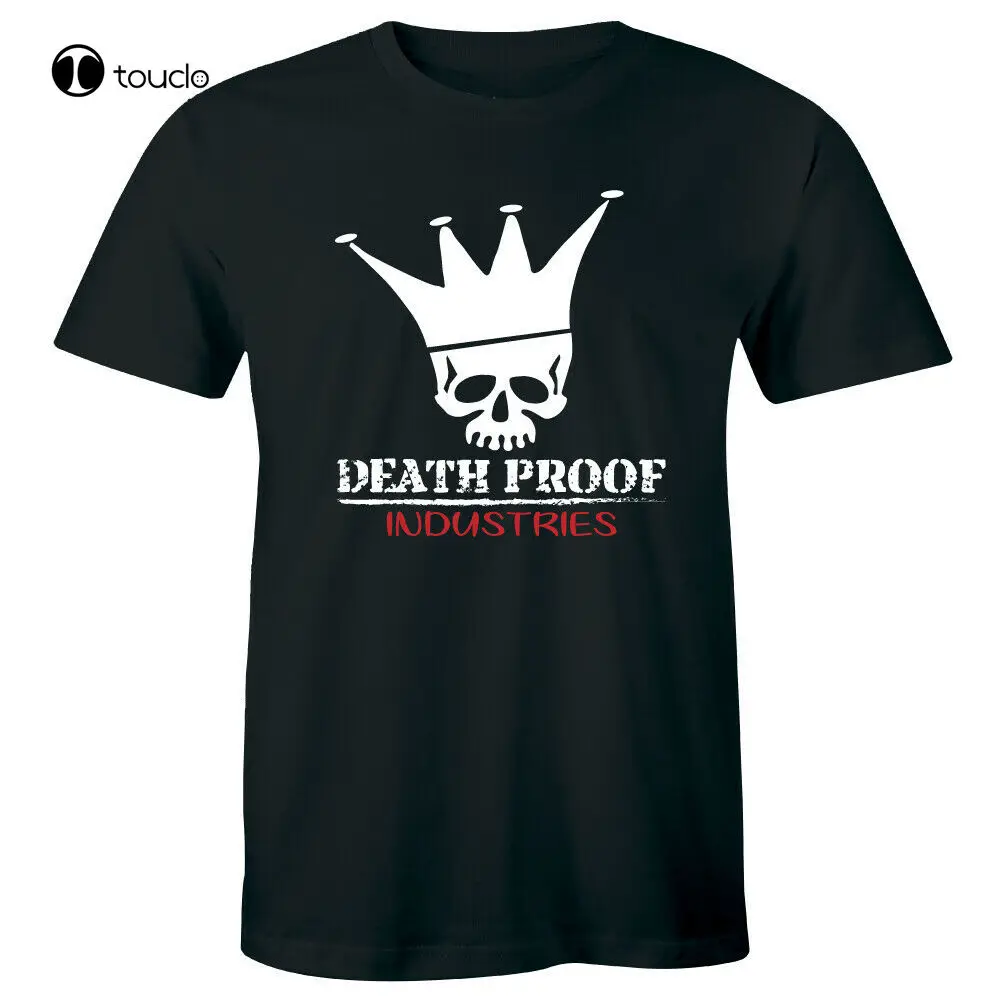 

Новинка, мужская рубашка Death Proof Industries, популярная рубашка для магазина скоростей гаража, хлопковая футболка