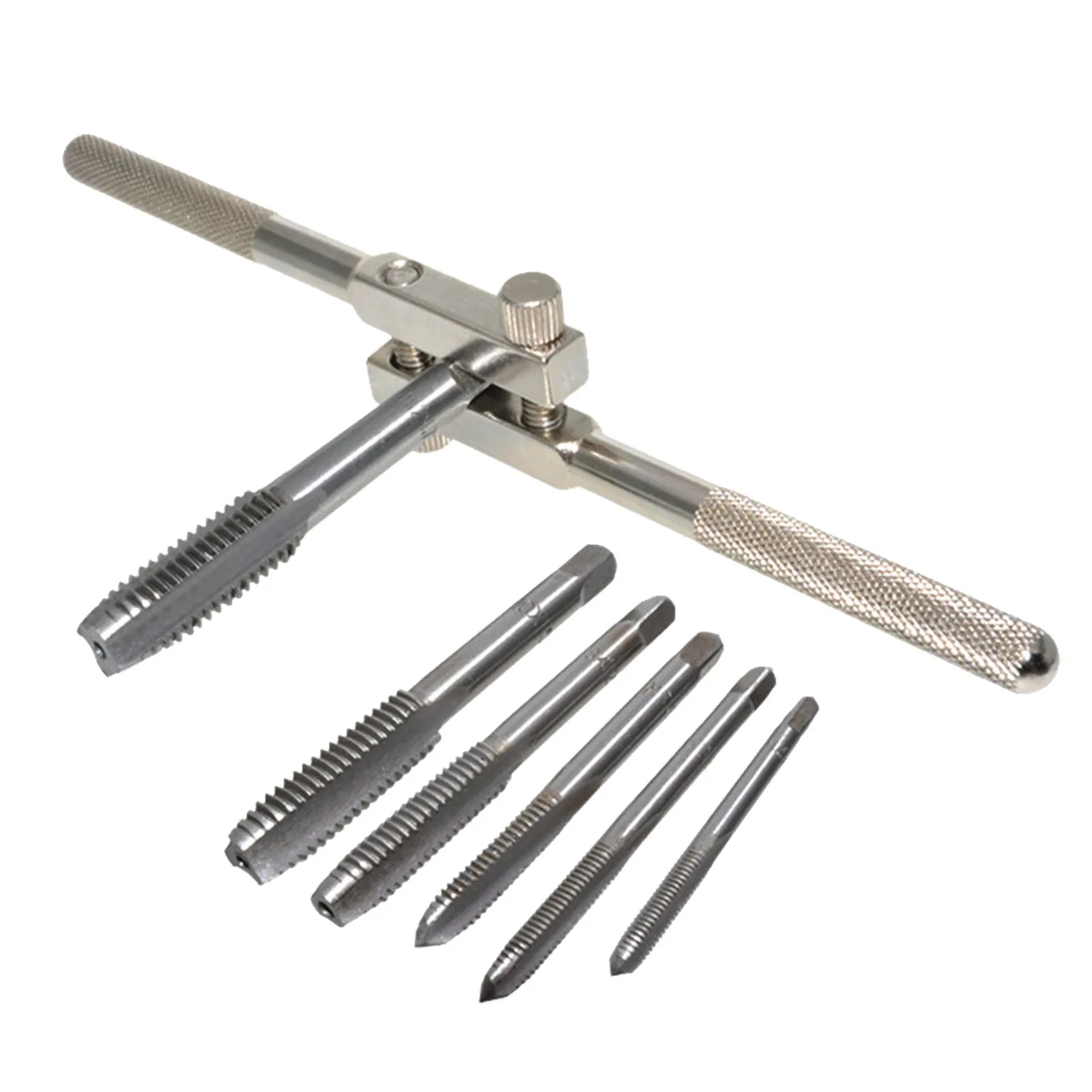 

7pcs Machinist Thread Tap Set Screw Anti Slip Drill Bit High Hardness Metric Plug With Wrench -M12 DIY Rustproof Practical