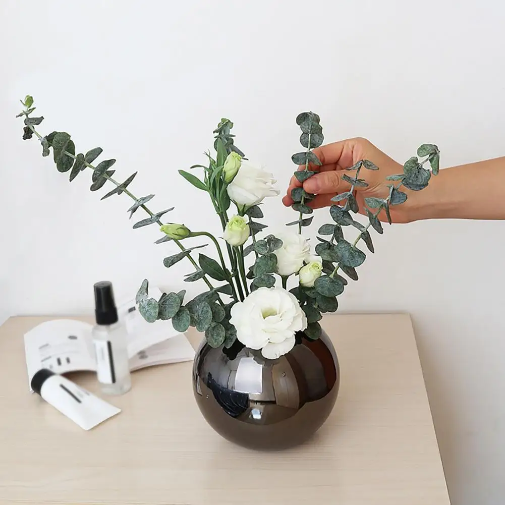 

Металлическая ваза для цветов, небьющаяся полированная ваза для цветов из нержавеющей стали, минималистичные поделки, контейнер для цветов...