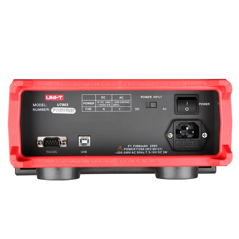 UNI T UT803 скамья Тип Цифровые мультиметры ЖК дисплей Дисплей Авто Диапазон Вольт