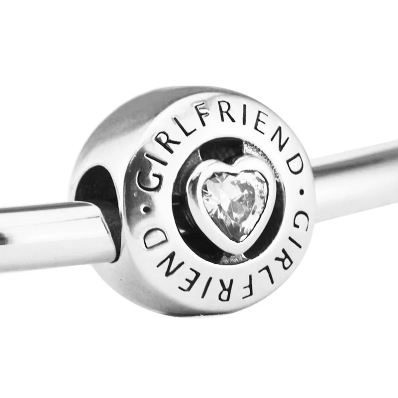 

DIY Beads Girlfriend Charm Hot Sale Jewelry Fits Original Charms 925 Silver Bracelets Beads For Jewelry Making