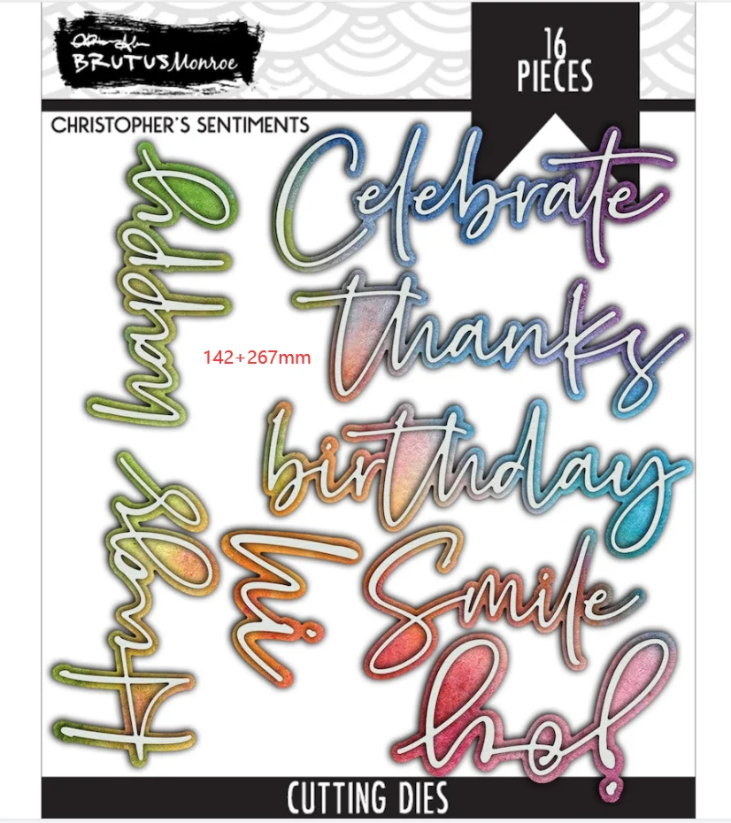 

16pc words Metal cutting dies cut die mold card Scrapbook paper craft knife mould blade punch stencils