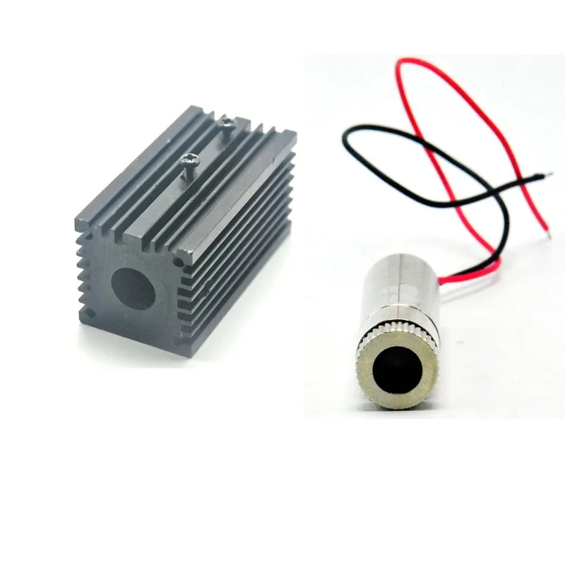 

Focusable High Power 830nm 100mw 3V-5V Nearly IR Infrared Laser Diode Dot Module With Dia.12mm Cooling Heatsink