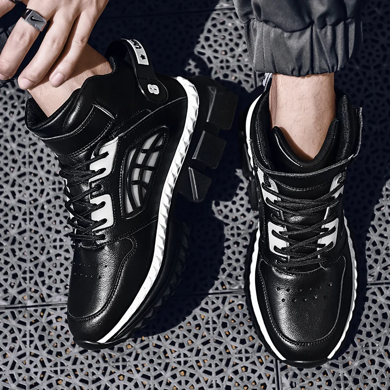 

CYYTL Thick Bottom Men's Casual Sneakers Running Shoes Breathable Sports Shoes Fashion Comfortable Students Increased Training