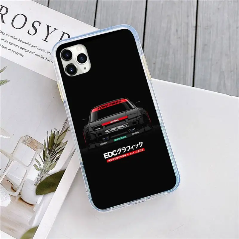 

sports car jdm drift high quality Phone Case for iPhone 11 12 pro XS MAX 8 7 6 6S Plus X 5S SE 2020 XR