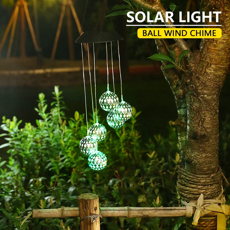 

Solar Wind Chime Light Outdoor Solar Sensor Lamp Home Garden Underground Light Decoration Lighting For Party Lawns Patio Yard