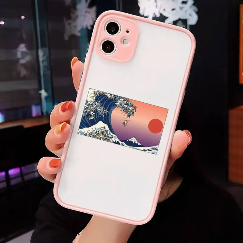 

Hokusai The Great Wave Phone Cases Matte Transparent For iPhone 12 Mini 11 Pro XR XS Max 7 8 Plus