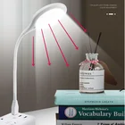 Светодиодная настольная лампа, портативный ночник, Складная Настольная лампа, суперъяркий кольцесветильник светильник с USB, с защитой глаз, 5 В