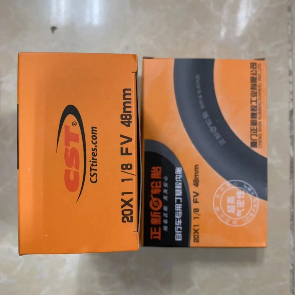 2pcs 451 presta 48mm 2 шт. CST 2" x 1 1/8 20 451 406 20" x1.35 1,0 трубы Presta F/V 48 мм 60 мм трубка для 451 406 JAVA Minivelo BMX Запчасти для складного велосипеда - Цвет: 2pcs 451 presta 48mm