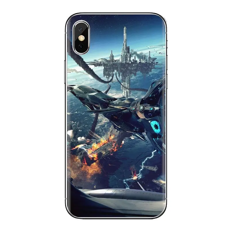 For Xiaomi Mi4 Mi5 Mi5S Mi6 Mi A1 A2 5X 6X 8 9 Lite SE Pro Max Mix 2 3 2S Silicone Phone Case Cover Star Citizen space battle |