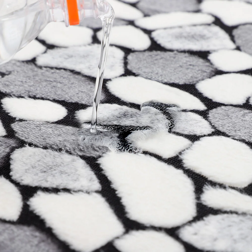 23pcs bathroom mat set cobblestone flannel anti slip shower room floor carpets toliet side rug toilets lid cover home décor free global shipping