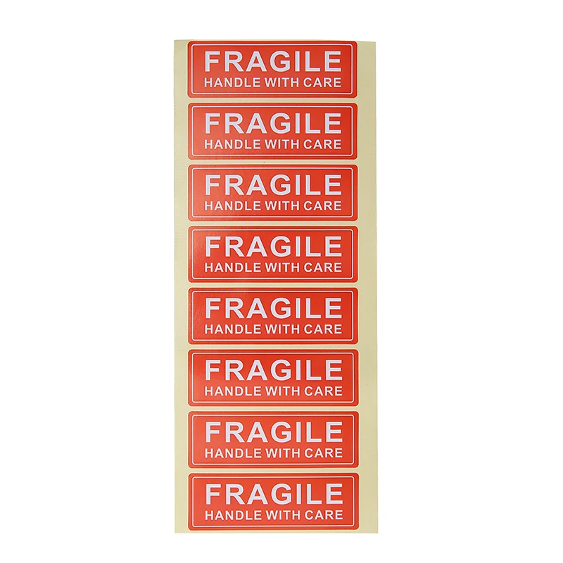 20 Sheet/100Pcs Fragile Stickers 75x25mm Handle With Care Label Sticker Warning For Office School Supplies | Инструменты