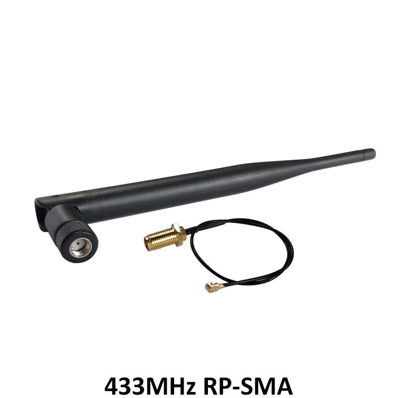 10 шт. 433 МГц Антенна 5dbi GSM RP SMA разъем резиновая Lorawan антенна + IPX к мужской