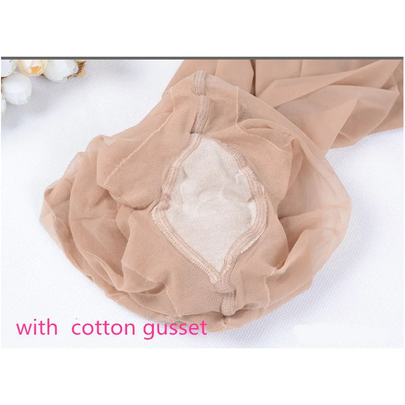 10 Pcs/Lot Lady's Classical 20D Low Waist T Panty Tights Women 20D Silky Nylon Pantyhose with Low Waist T Panty