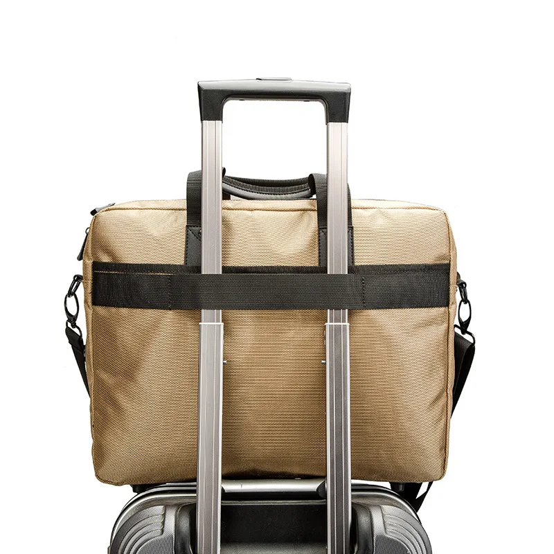 Men Black Briefcase Business Handbag Messenger Bags Male Vintage Shoulder Crossbody Bag Waterproof Men's Large 15.6“ Laptop Bags