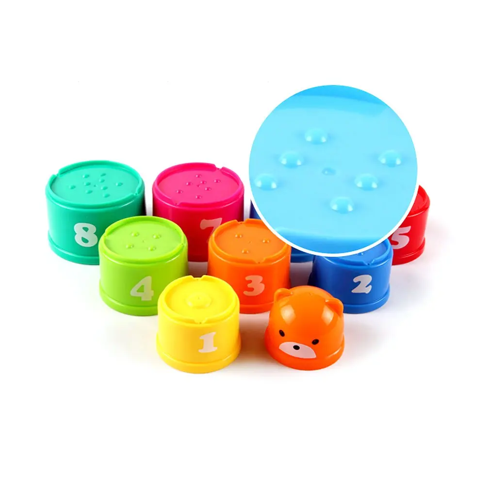 1 Набор чашка для укладки детские развивающие игрушки строительные блоки фигурки