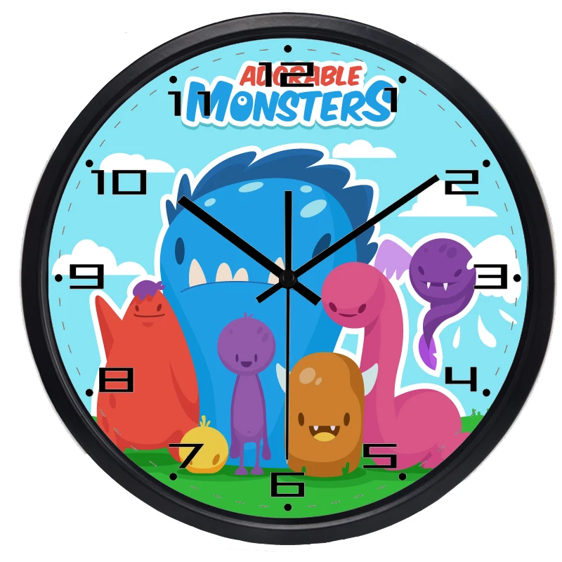 

Kid Room Bedroom Wall Clock, non ticking sound quality Brand Clock GIft
