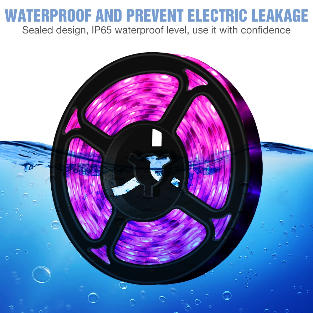 Светодиодная ленсветильник полного спектра для выращивания растений 0 5 м 1 2 3