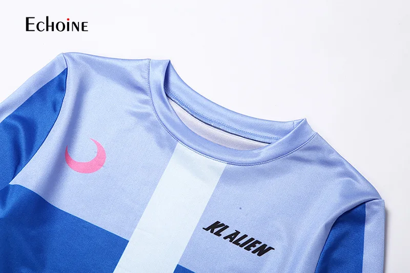 

Echoine women stretchy tracksuits t-shirt + sexy Biker trousers legging sportwear casual fitness letter print 2 tow pieces sets