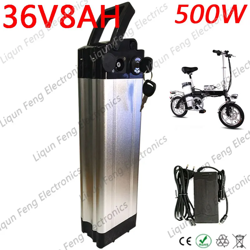 Free Shipping Electric Bicycle Battery 36V 8AH 500W With 42V 2A Charger E Bike Built in 15A BMS Scooter | Спорт и развлечения