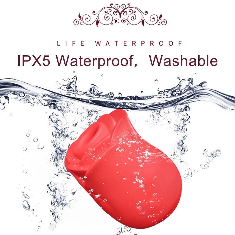 Женская Роза лижущая и сосающая секс-игрушки вибратор Стимулятор клитора сосков