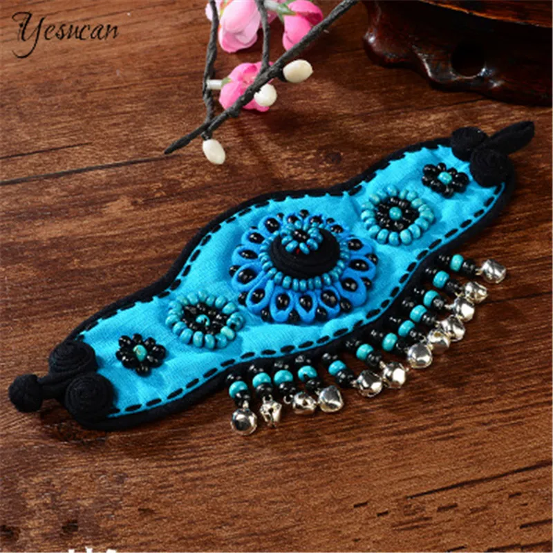 Этнический женский тканевый браслет новый с подвесками для дружбы мужской