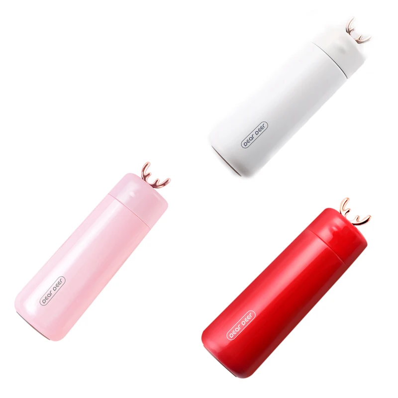 450 мл термосы с тепловым дисплеем милый олень из нержавеющей стали My Hot Water Bottle