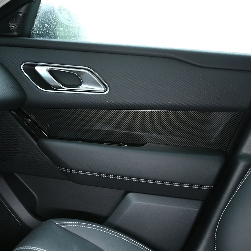 Sands Wood Grain ABS Plastic For Land Rover Range VELAR 2017 2018 Car Interior Door Handle Panel Cover Trim 4pcs | Автомобили и