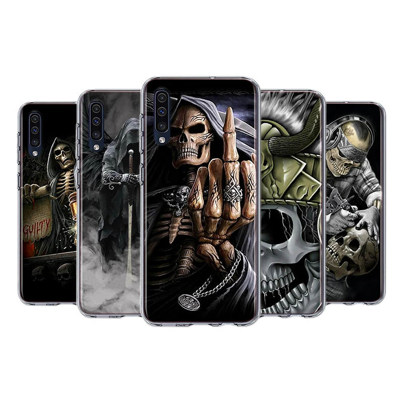 

Grim Reaper Skull Skeleton For Samsung Galaxy A30 S A40 S A2 A20E A20 S A10S A10 E A90 A80 A70 S A60 A50S Transparent Phone Case